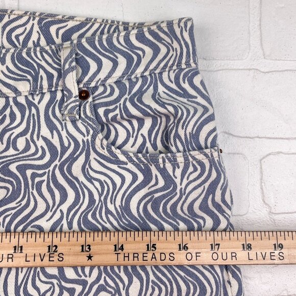 Abercrombie Fit Jeans Women 8R/29 Blue Wave‎ Waves 90s Straight Ultra High Rise - Picture 7 of 11